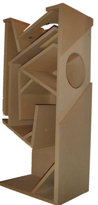 folded horn speaker cabinet plans